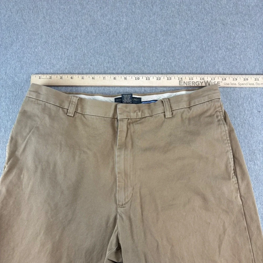 Banana Republic Chino Pants Mens‎ 35x32 Tan Y2K Gavin Straight Leg Casual Preppy
